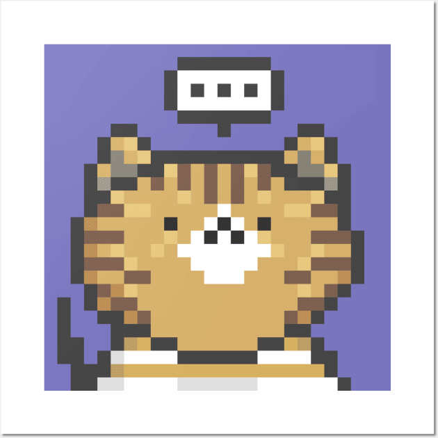 Pixel Cat 122 Wall Art by Infinite Mew Mew